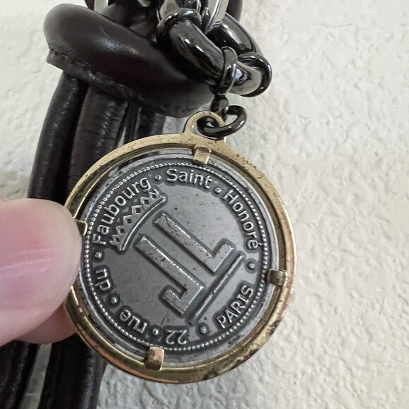 Lanvin Womens Brown Patent Leather Tote Bag 15 x 13 in - Picture 4 of 12